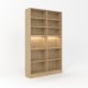 Loft Kiri Bookcase, 1.2m, Light Wood