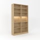 Loft Kiri Bookcase, 1.2m, Light Wood