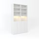 Loft Kiri Bookcase with 4 Doors, 1.2m, White