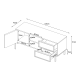 Loft Nora Entertainment Unit, 1.2m, Natural