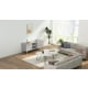Loft Nora Entertainment Unit, 1.2m, Light Grey