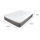 Lumo Cloud Memory Foam Mattress - Adjustable Firmness - Queen