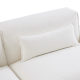 MODE Bravo 4-Seater Armless Modular Sofa with Chaise, Boucle, Cream White