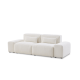 MODE Bravo 3.5-Seater Modular Sofa with Arm, Boucle, Cream White