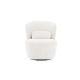 MODE Domi Boucle Swivel Chair, Pearly White