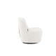 MODE Domi Boucle Swivel Chair, Pearly White
