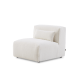 MODE Bravo 1-Seater Sofa Module, Boucle, Cream White