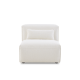 MODE Bravo 1-Seater Sofa Module, Boucle, Cream White