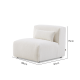 MODE Bravo 1-Seater Sofa Module, Boucle, Cream White