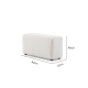 MODE Bravo Arm Sofa Module, Boucle, Cream White