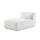 MODE Bravo Chaise Sofa Module, Boucle, Cream White