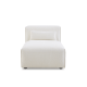 MODE Bravo Chaise Sofa Module, Boucle, Cream White