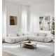 MODE Bravo 5-Seater Modular Corner Sofa with Arm, Boucle, Cream White
