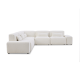 MODE Bravo 5-Seater Modular Corner Sofa with Arm, Boucle, Cream White