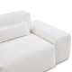 MODE Bravo 5-Seater Modular Corner Sofa with Arm, Boucle, Cream White