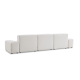 MODE Bravo 4.5-Seater Modular Sofa with Chaise & Arm, Boucle, Cream White