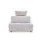 MODE Rubik 1-Seater Lounger Sofa, Oatmeal