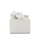 MODE Crepes 2.5-Seater Linen Sofa, Off-White