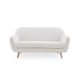 MODE Milo Boucle Loveseat, Chalk White