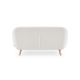 MODE Milo Boucle Loveseat, Chalk White
