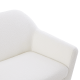 MODE Milo Boucle Loveseat, Chalk White