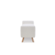 MODE Milo Boucle Bench, Chalk White