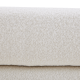 MODE Milo Boucle Bench, Chalk White