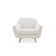 MODE Milo Boucle Armchair, Chalk White