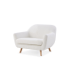 MODE Milo Boucle Armchair, Chalk White