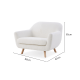 MODE Milo Boucle Armchair, Chalk White