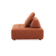 MODE Rubik 1-Seater Lounger Sofa, Burnt Orange