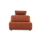MODE Rubik 1-Seater Lounger Sofa, Burnt Orange