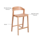 MODE Bowa Bar Stool, 65cm
