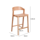 MODE Bowa Bar Stool, 65cm