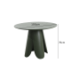 MODE Elara Round Dining Table 1m, Green