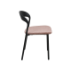 MODE Elara Dining Chairs, Black & Brown, Set of 2