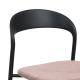 MODE Elara Dining Chairs, Black & Brown, Set of 2