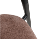 MODE Elara Dining Chairs, Black & Brown, Set of 2