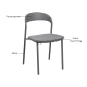 MODE Elara Dining Chairs, Black & Brown, Set of 2
