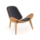 MODE Hans Wegner 2PCS Living Room Set, Black