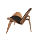 MODE Hans Wegner 2PCS Living Room Set, Black