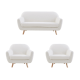 MODE Milo 3PCS Sofa Set, Loveseat + 2 Armchairs