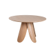 MODE Elara Round Dining Table Set with 4 Chairs, Light Brown & Natural