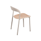 MODE Elara Round Dining Table Set with 4 Chairs, Light Brown & Natural