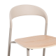 MODE Elara Round Dining Table Set with 4 Chairs, Light Brown & Natural