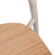 MODE Elara Round Dining Table Set with 4 Chairs, Light Brown & Natural