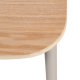 MODE Elara Round Dining Table Set with 4 Chairs, Light Brown & Natural