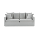 MODE Crepes 3-Seater Linen Sofa, Light Grey