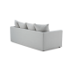 MODE Crepes 3-Seater Linen Sofa, Light Grey