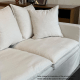 MODE Crepes 3-Seater Linen Sofa, Light Grey